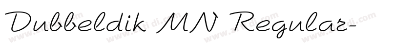 Dubbeldik MN Regular字体转换